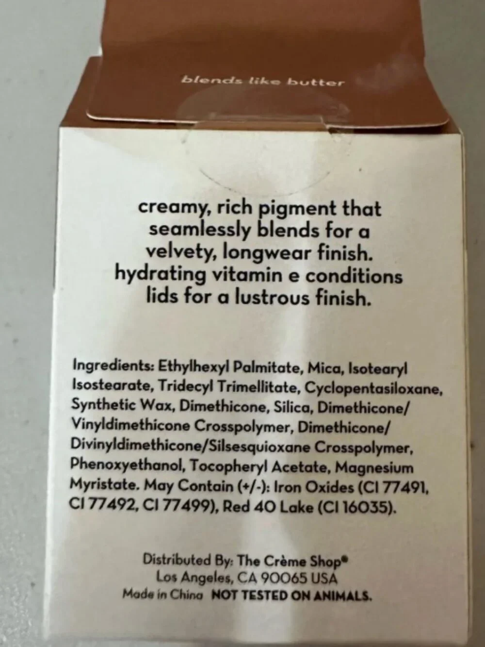 The Crème Shop Crème Eyeshadow — Truffle